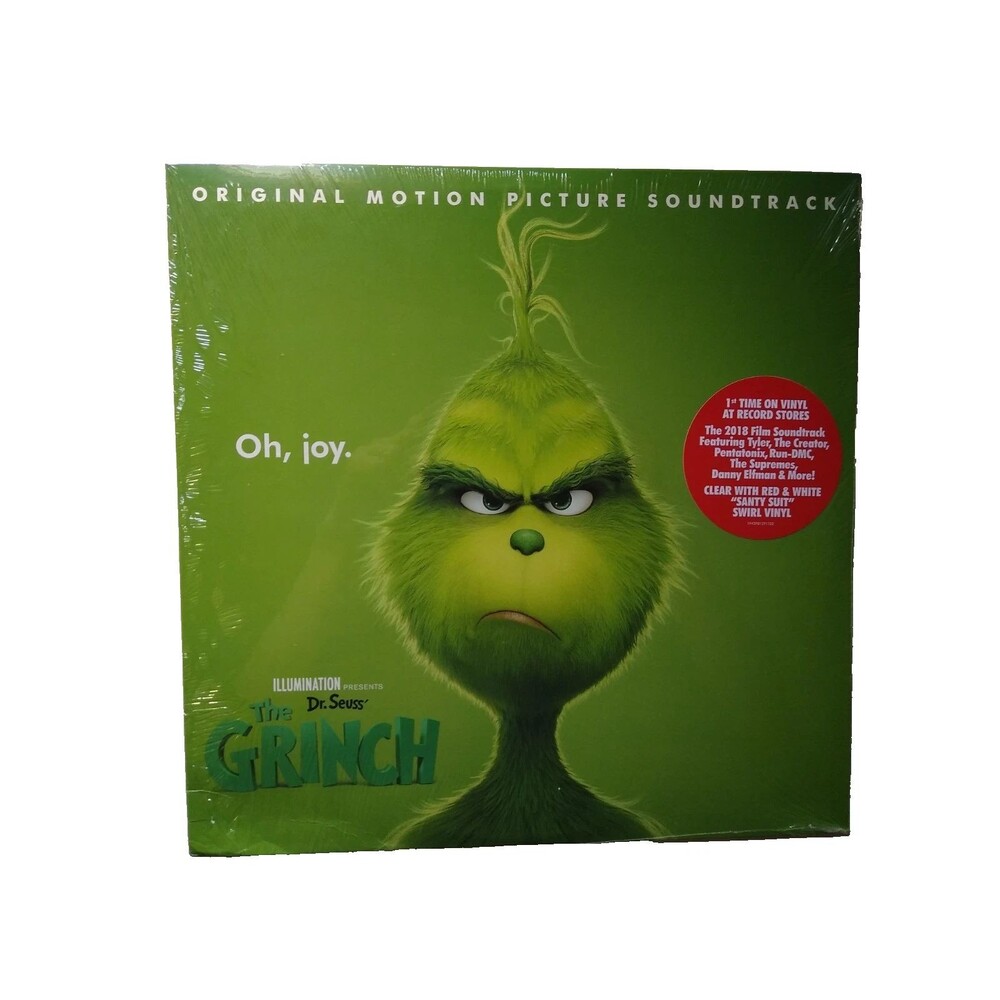 Dr. Seuss The Grinch Movie Soundtrack Vinyl LP Record Christmas Santy Suit Swirl